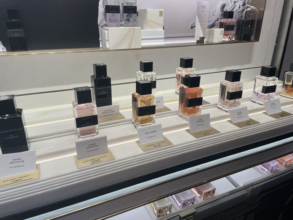 perfume display